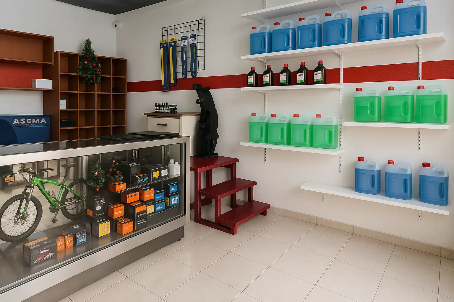 Pre-MOT inspection at Alcudia auto repair shop